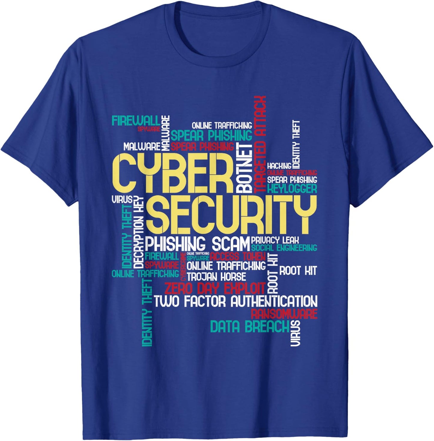 Cyber Security - Hacker IT Analyst Computer Programmer Small T-Shirt - T-Shirt | Royal