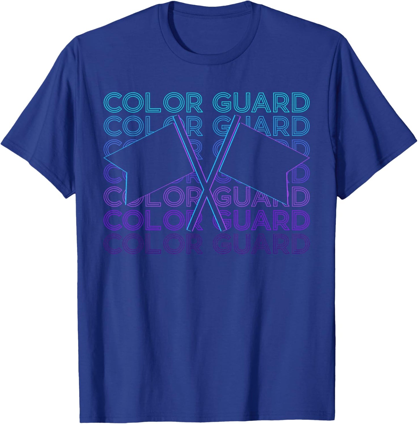 Color Guard Colour Guard Retro T-Shirt - T-Shirt | Royal