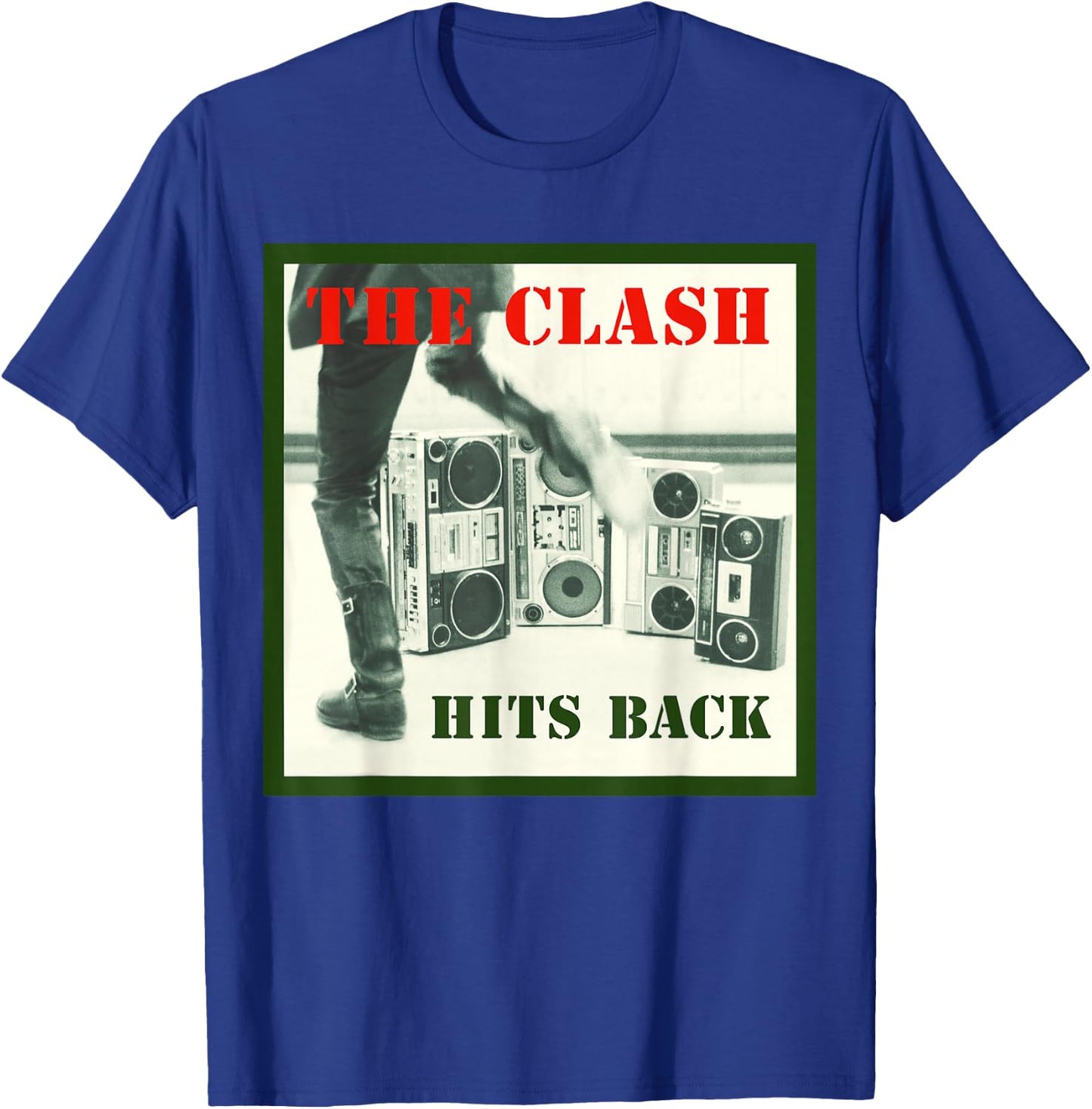 The Clash - Album Cover Hits Back T-Shirt - T-Shirt | Royal