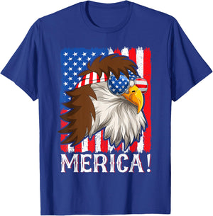Eagle American Flag Shirt Kids American Eagle Shirts T-Shirt - T-Shirt | Royal