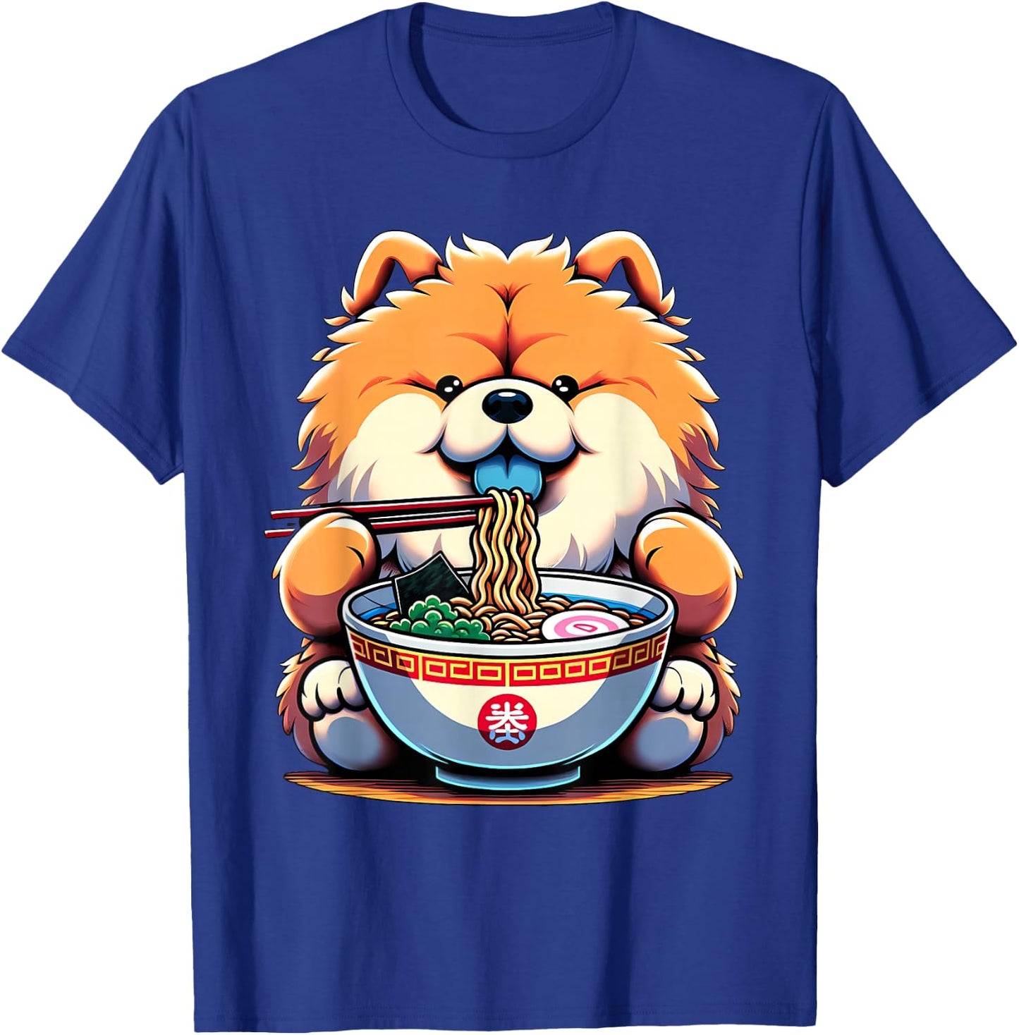 Kawaii Anime Chow Chow Dog Ramen T-Shirt - T-Shirt | Royal