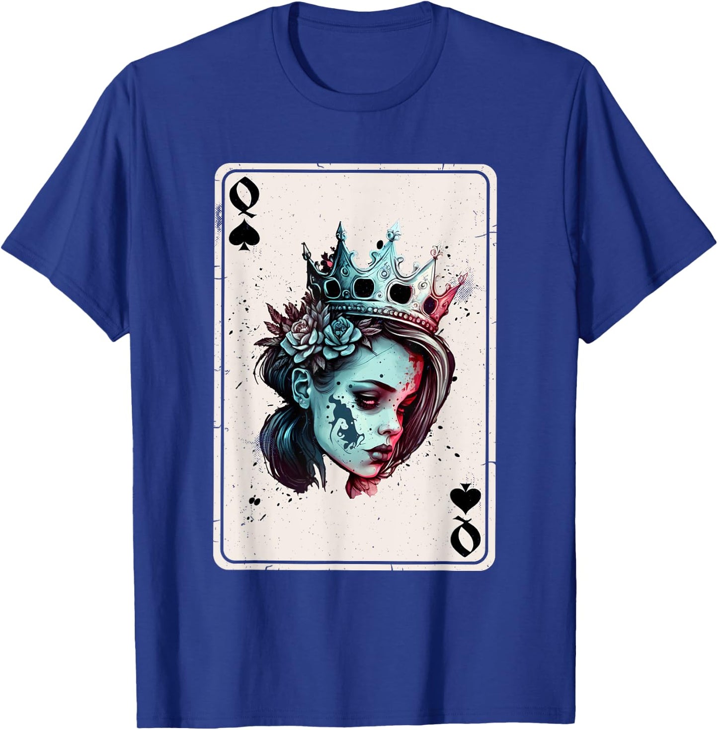 Queen of Spades Horror Card Game Creepy Queen of Spades T-Shirt - T-Shirt | Royal