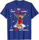 Santa Briard Reindeer Light Christmas Pajama T-Shirt - T-Shirt | Royal