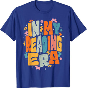 InGENIUS Reading Enthusiast Shirts & Gifts Groovy Reader Librarian Teacher Book Lover T-Shirt - T-Shirt | Royal