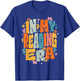 InGENIUS Reading Enthusiast Shirts & Gifts Groovy Reader Librarian Teacher Book Lover T-Shirt - T-Shirt | Royal