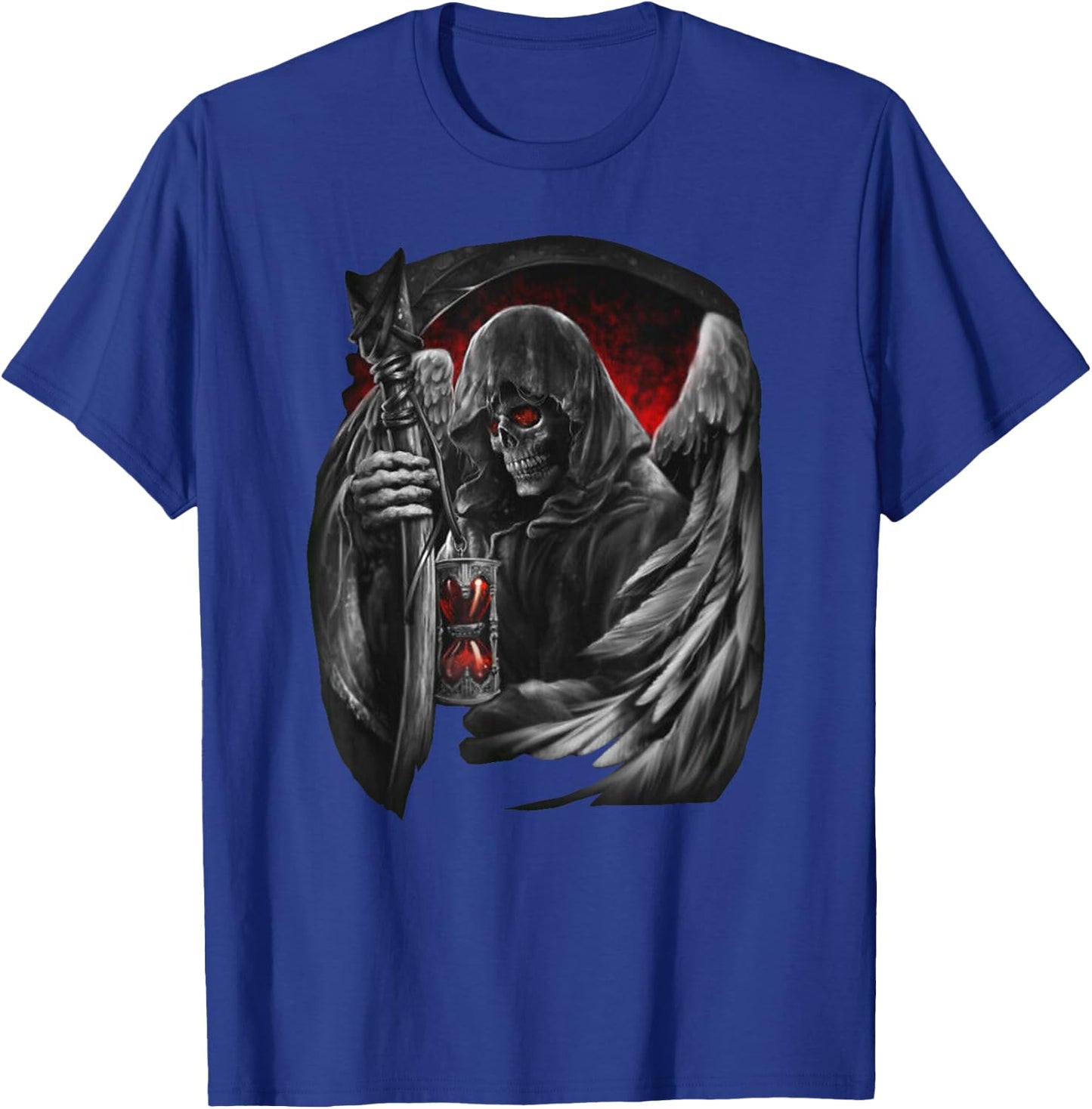 Funny Hourglass Grim Reaper Skull Cool Gothic Death Lover T-Shirt - T-Shirt | Royal