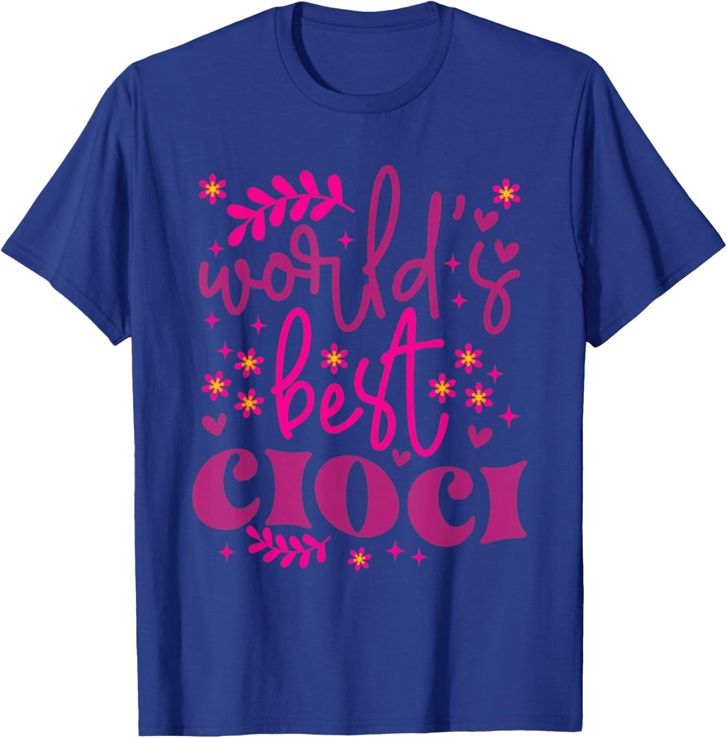 Ciocia Polish Aunt Funny Cute Great Aunt Pink Flowers Purple T-Shirt - T-Shirt | Royal