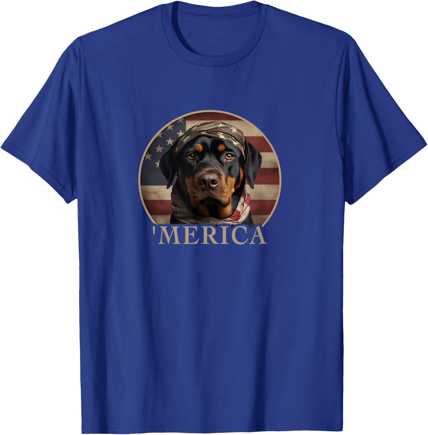 Rottie Dog Mom Dad, 'Merica Rottweiler T-Shirt - T-Shirt | Royal