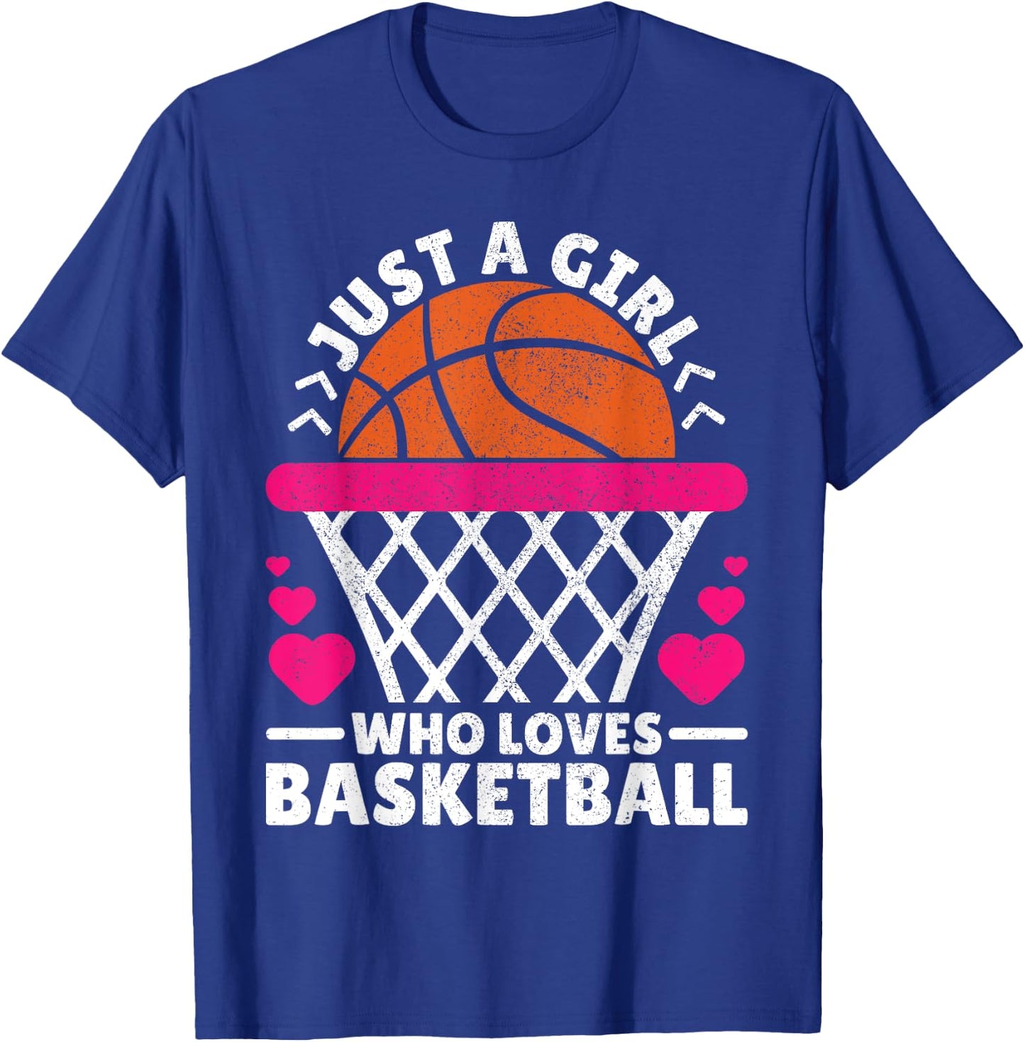 Women Basketball Player Just A Girl Who Loves Basketball T-Shirt - T-Shirt | Royal