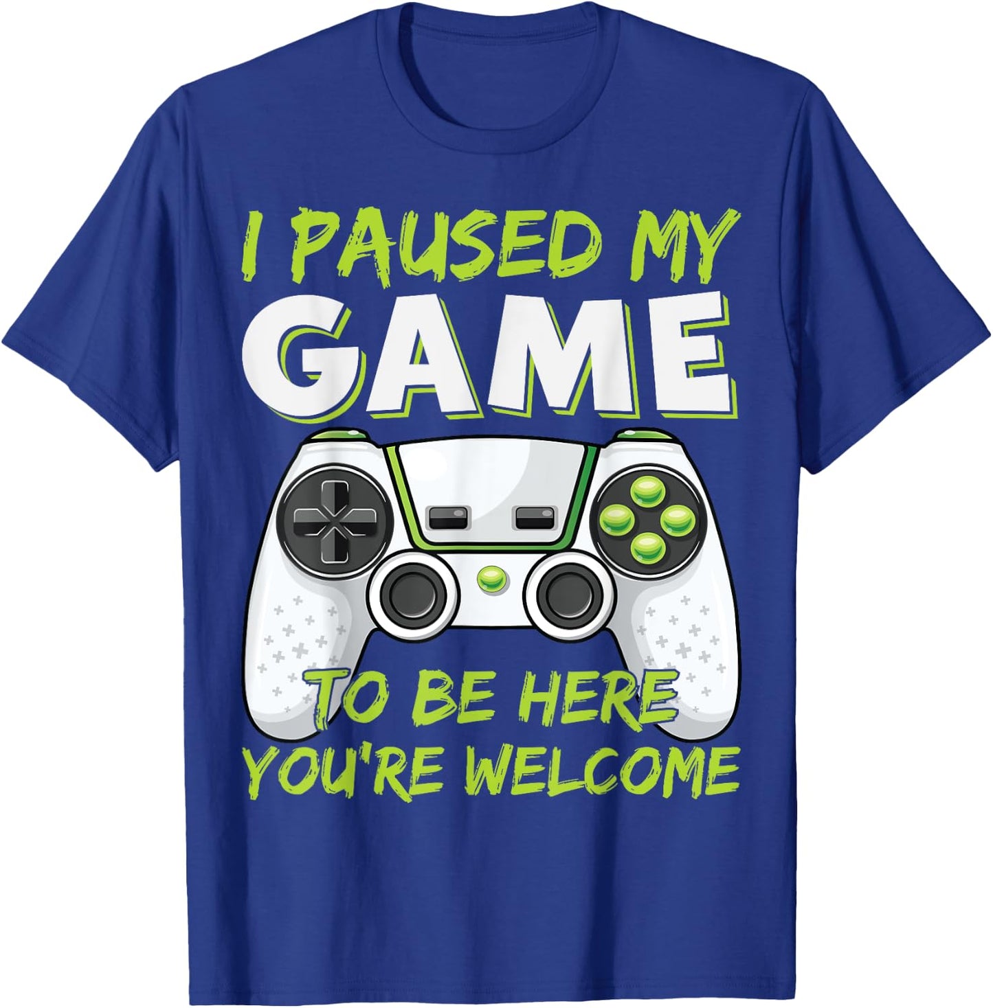 Funny Gaming Boys Girls Men Gamer Video Game T-Shirt - T-Shirt | Royal