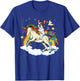 Boston Terrier Riding Unicorn Gifts Boys Girls Kids Rainbow T-Shirt - T-Shirt | Royal