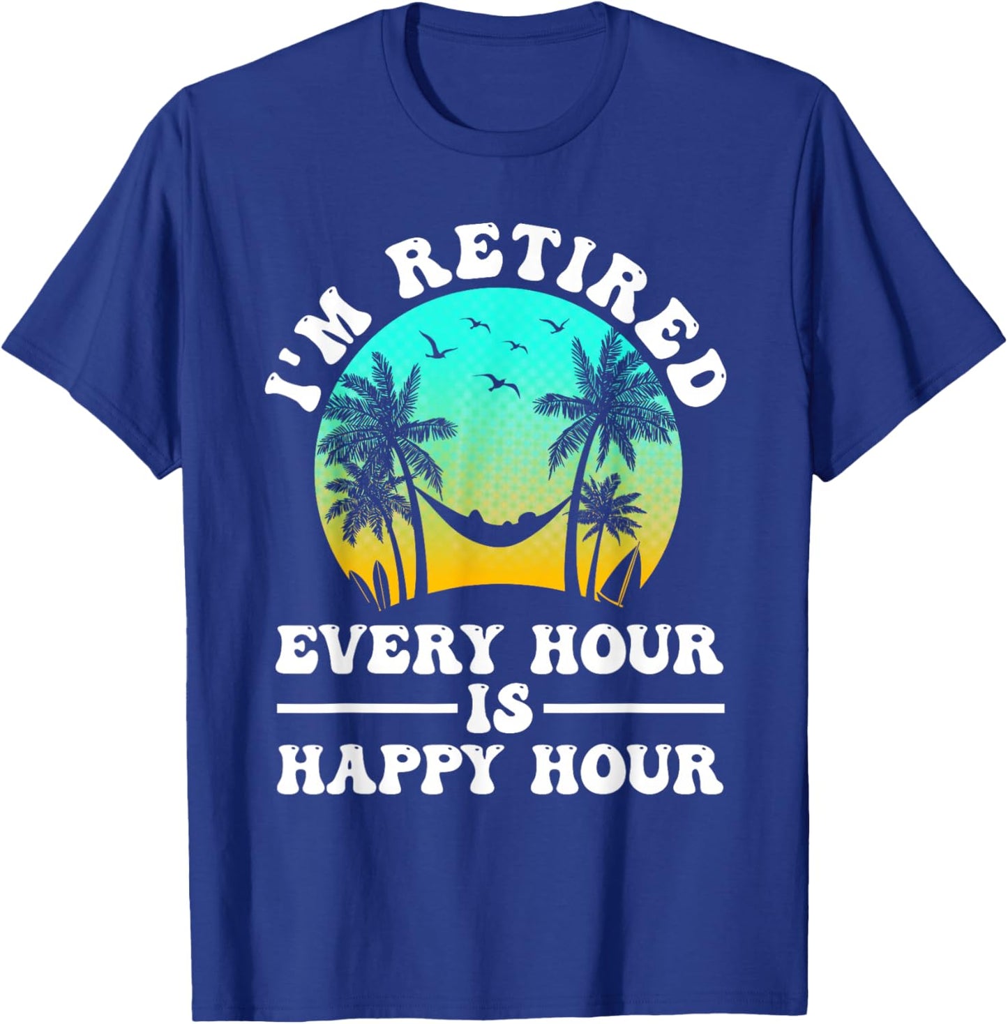 Cool Retirement Art Women Retirement Retired Retiree T-Shirt - T-Shirt | Royal