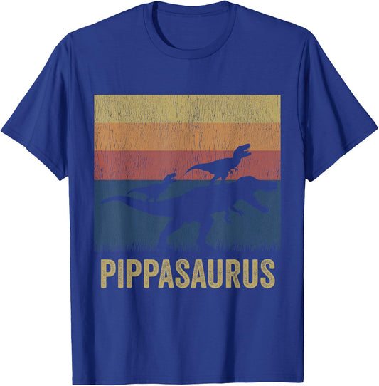 Pippasaurus T Rex Dinosaur Pippa Saurus Matching Dinosaur T-Shirt - T-Shirt | Royal