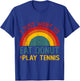 Funny I just want to eat donut and Play Tennis Christmas T-Shirt - T-Shirt | Royal