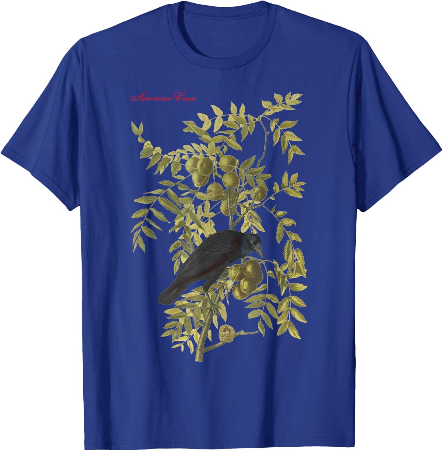 Audubon American Crow Education Nature T-Shirt - T-Shirt | Royal