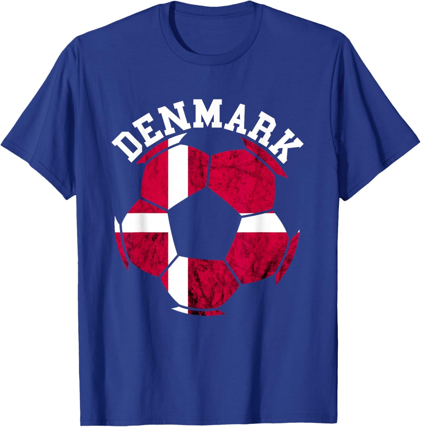 Danish Pride Denmark Soccer Team Ball Denmark Danish Flag T-Shirt - T-Shirt | Royal