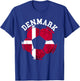 Danish Pride Denmark Soccer Team Ball Denmark Danish Flag T-Shirt - T-Shirt | Royal