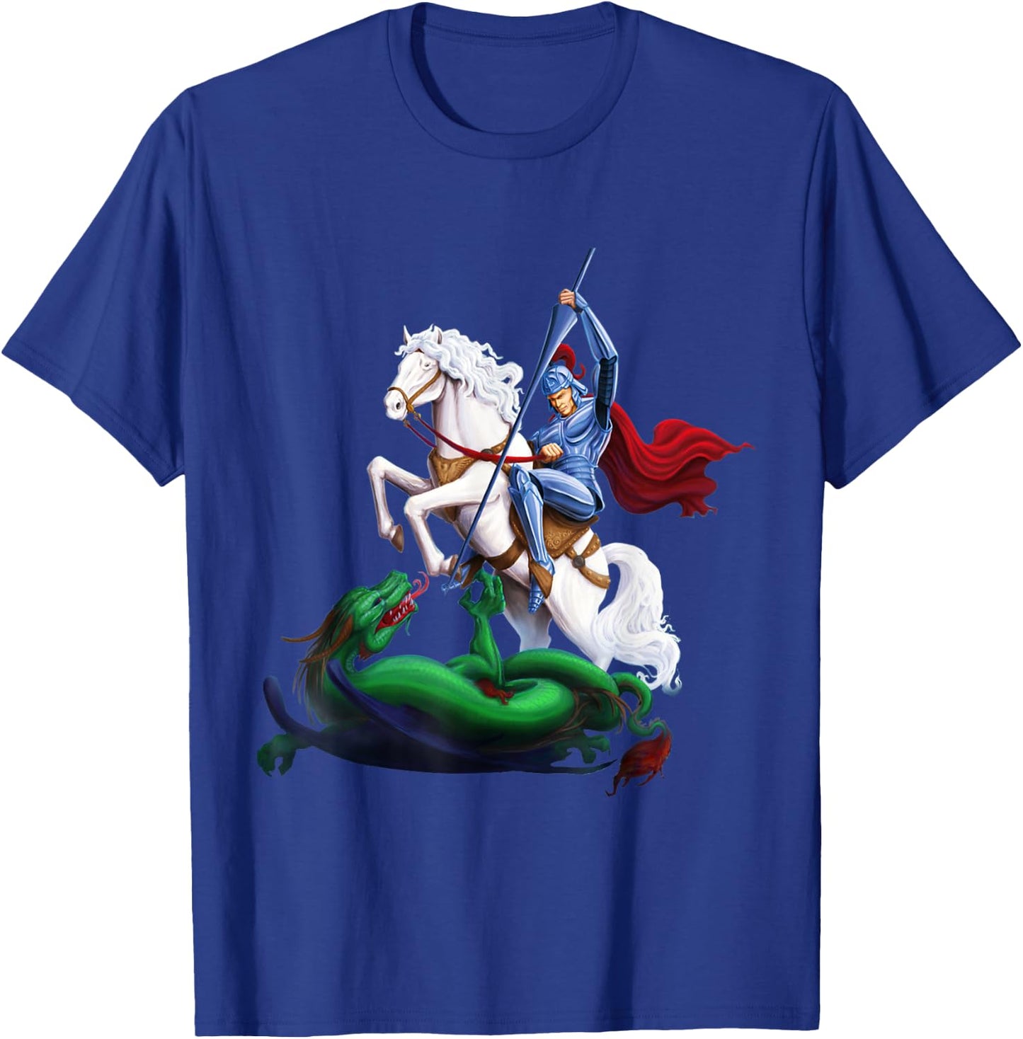 St. George and the Dragon England Catholic Saints Pray T-Shirt - T-Shirt | Royal