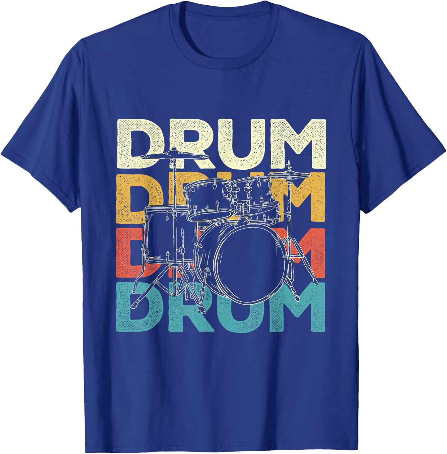 Drum - Drummer Band Lover Percussionist Drumming T-Shirt - T-Shirt | Royal