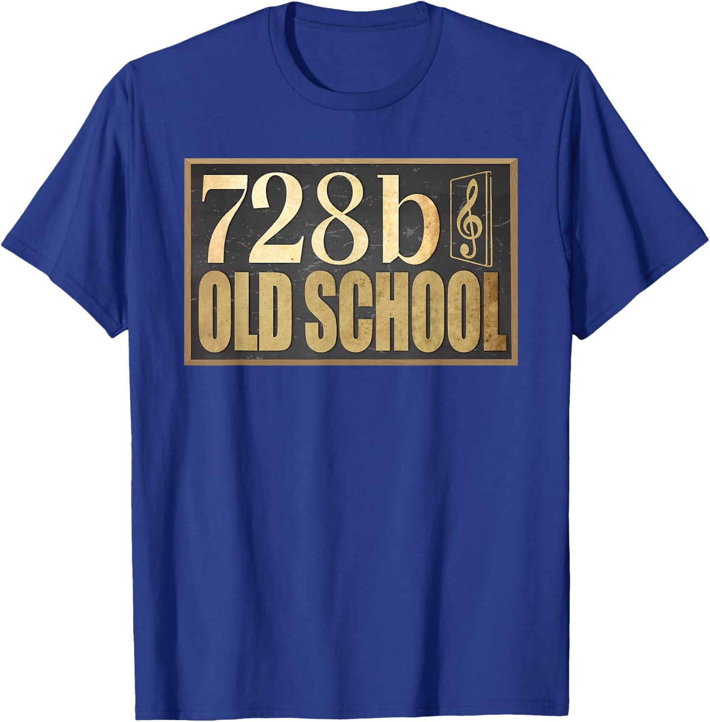 728b Old School Music Song Church Christ T-Shirt - T-Shirt | Royal