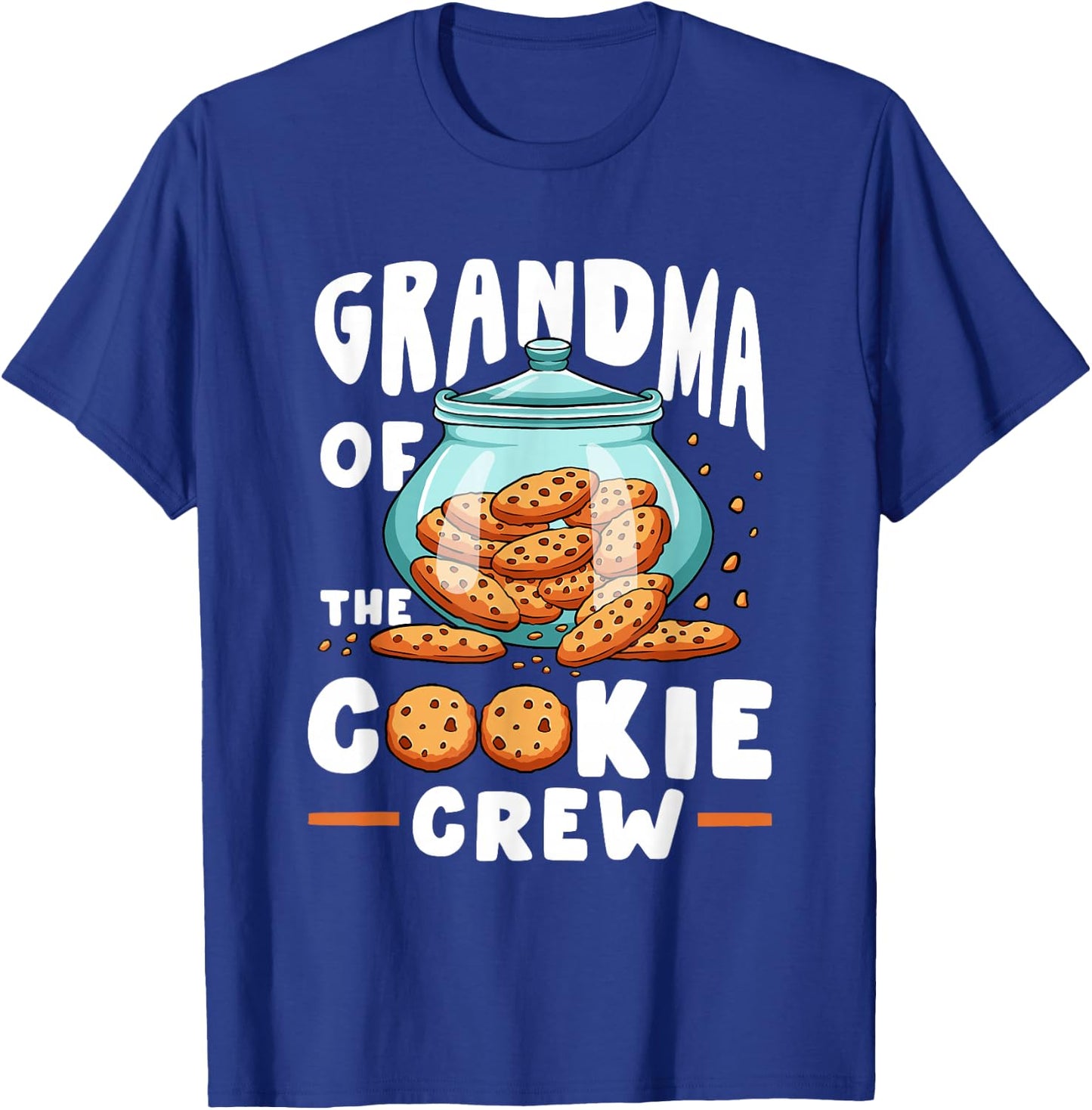 Grandma Of The Cookie Crew Selling Baking Cookies T-Shirt - T-Shirt | Royal