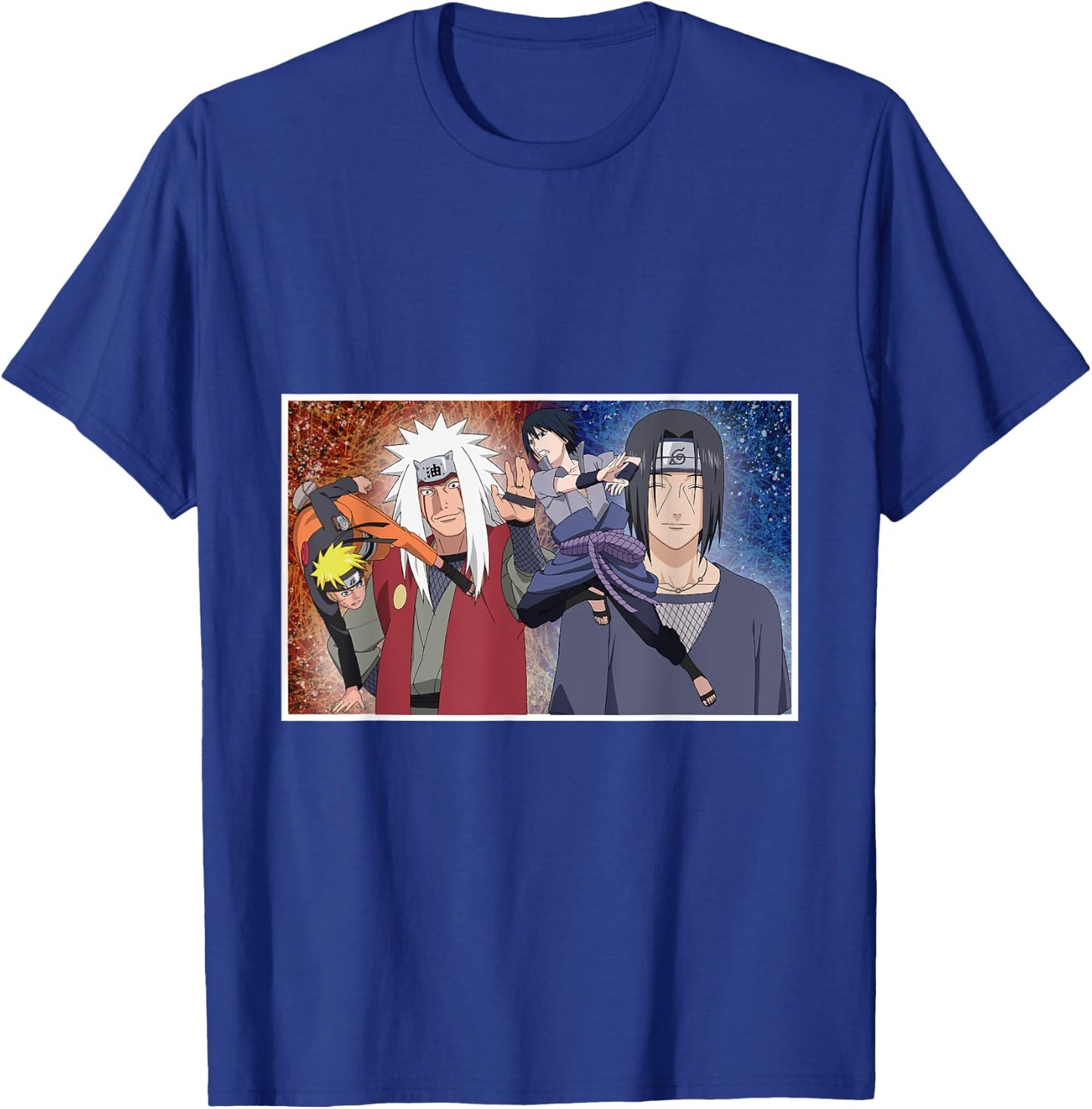 Naruto Shippuden Uzumaki & Sasuke Fighting Jiraiya Itachi T-Shirt - T-Shirt | Royal