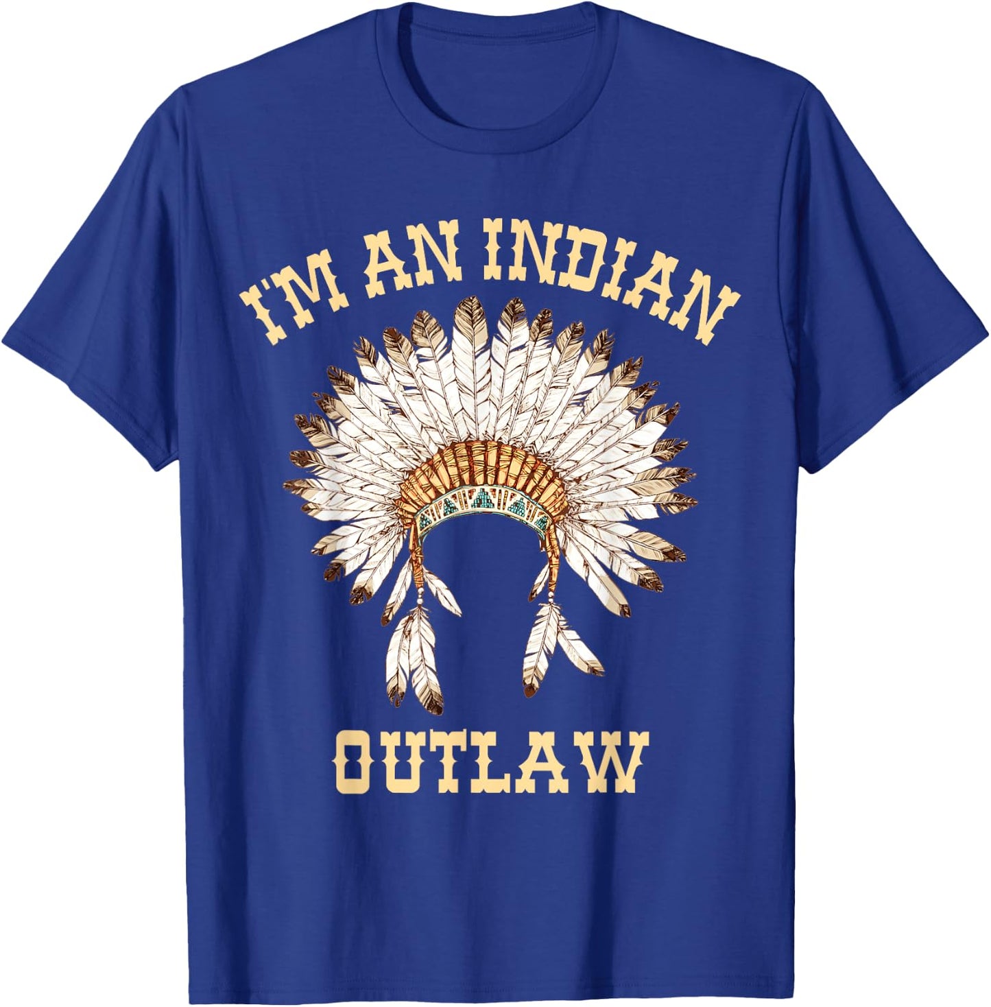 Vintage Indian Outlaw Classic shirt T-Shirt - T-Shirt | Royal