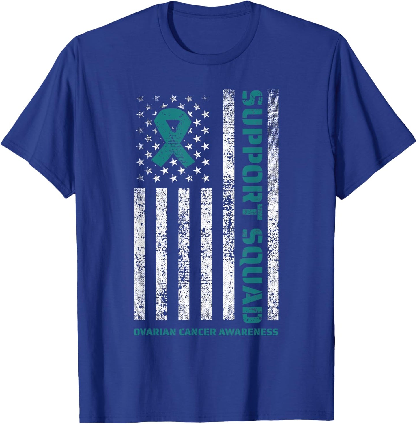 Ovarian Cancer Support Ovarian Cancer Awareness Squad T-Shirt - T-Shirt | Royal