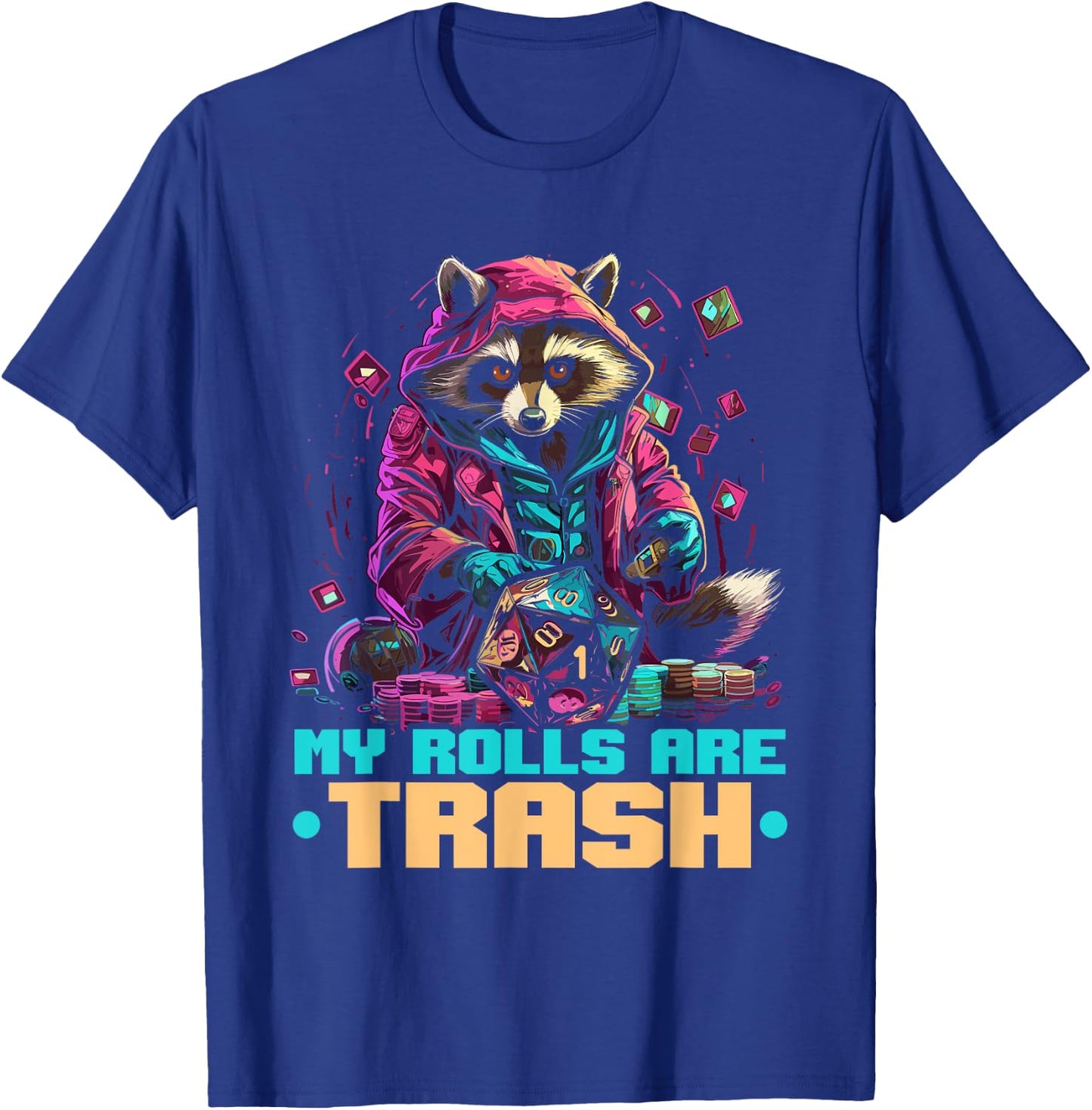 RPG Gaming Role Playing D20 Tabletop Games Funny RPG Gamer T-Shirt - T-Shirt | Royal