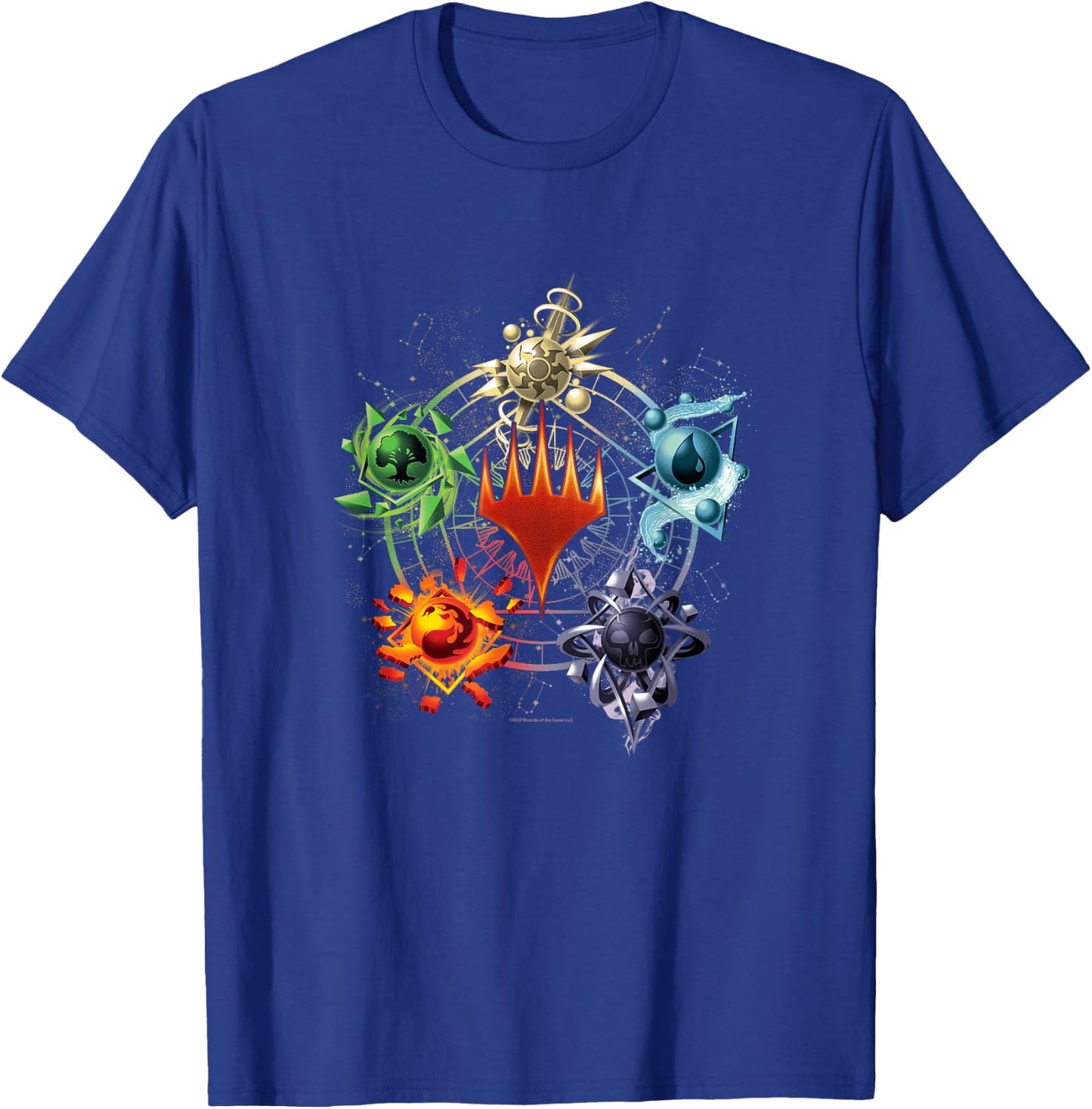 Magic: The Gathering Mana Symbols Epic Poster T-Shirt - T-Shirt | Royal
