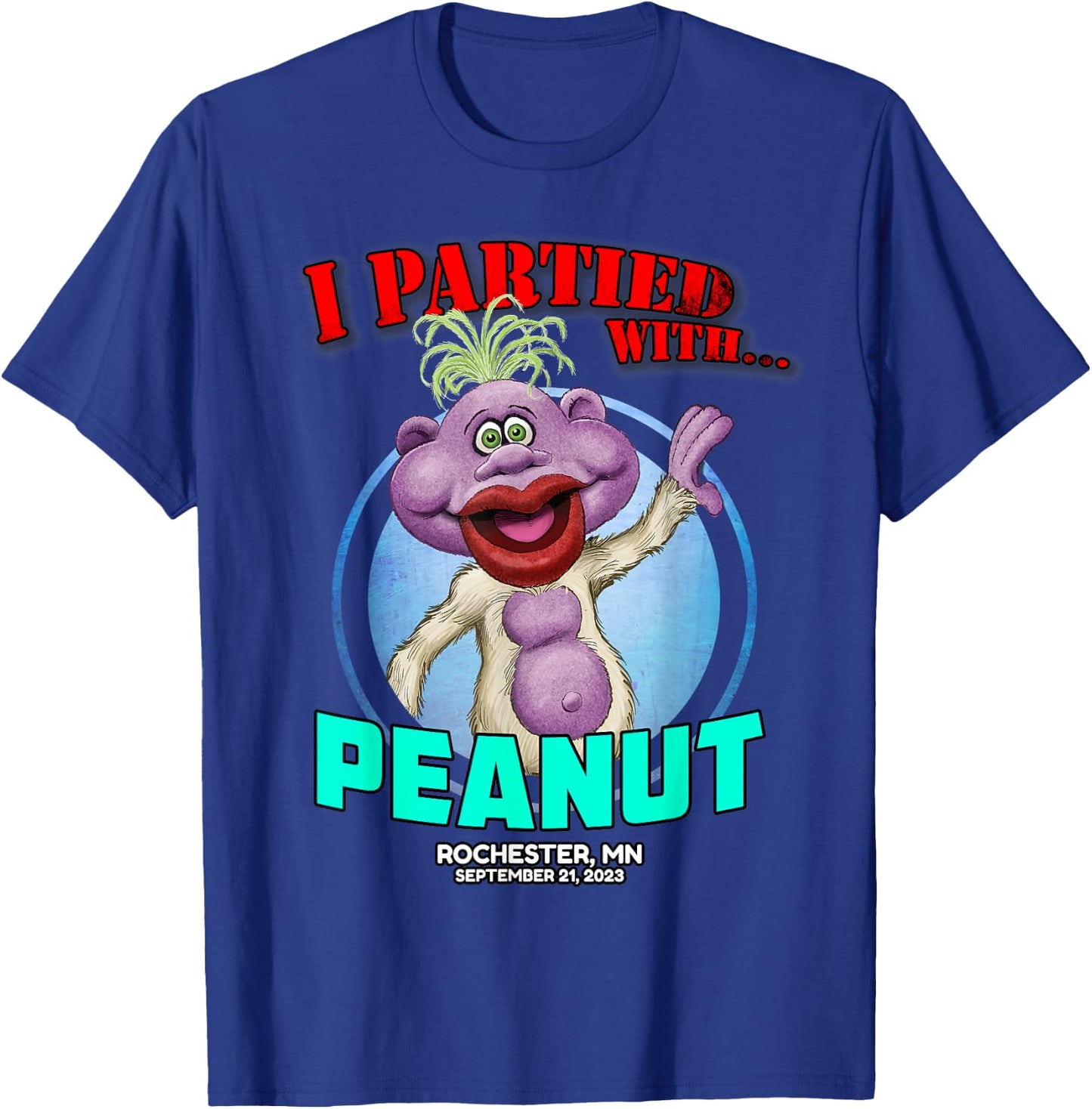 Peanut Rochester, MN (2023) T-Shirt - T-Shirt | Royal