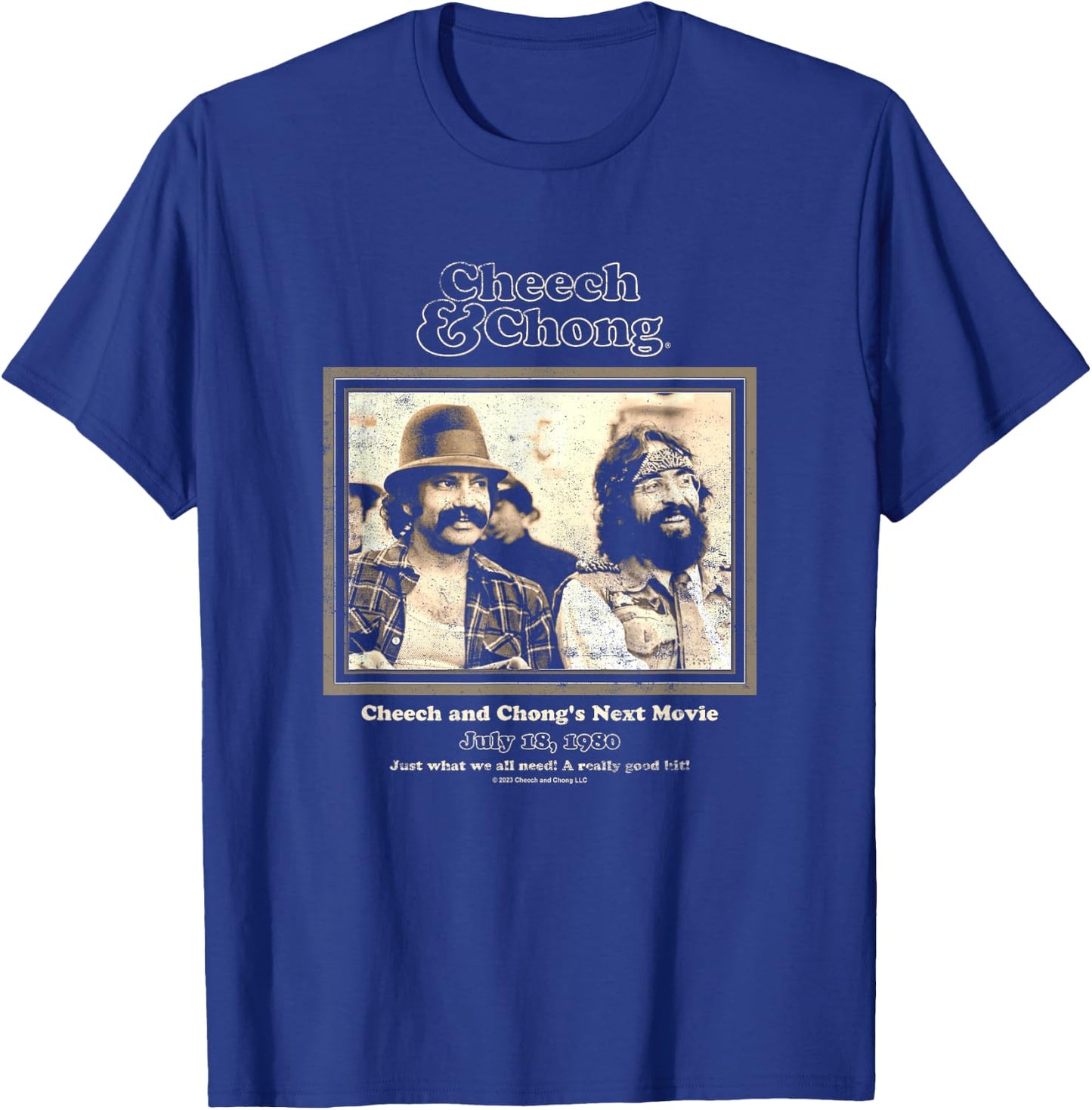 Cheech & Chong Their Next Movie Promotional Poster Retro T-Shirt - T-Shirt | Royal
