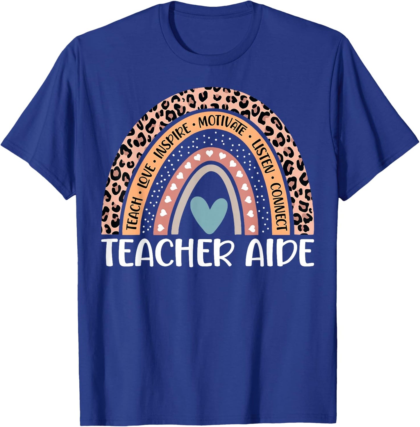 Teacher Aide 100th Day of School Teacher Assistant T-Shirt - T-Shirt | Royal