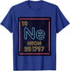Neon Element Purple Periodic Table Chemistry Nerd Gift T-Shirt - T-Shirt | Royal
