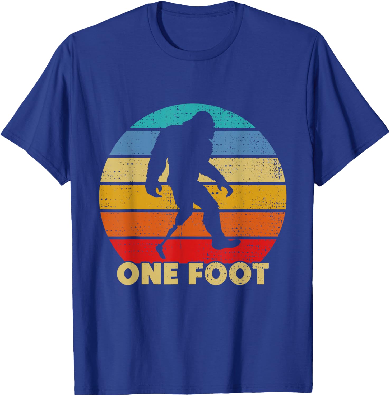 One Foot Bigfoot Prosthetics Amputated Disability T-Shirt - T-Shirt | Royal