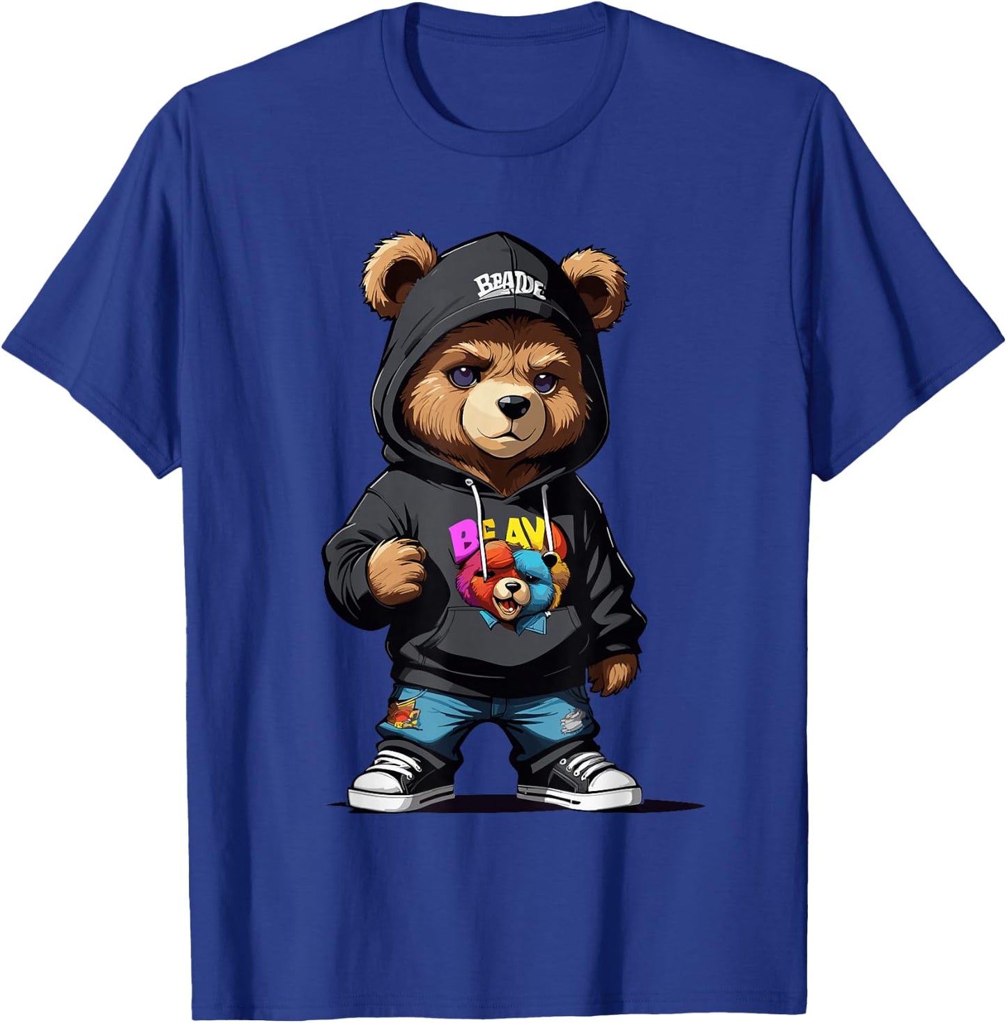 Teddy Bear Gangster in Cool Hip-Hop Outfit T-Shirt - T-Shirt | Royal