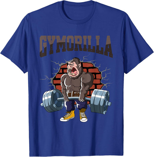 Fitness Gorilla GYMORILLA Deadlift Workout Training Gym T-Shirt - T-Shirt | Royal