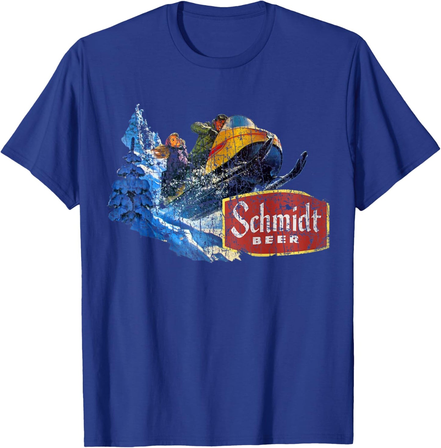 Schmidt Beer Snowmobile T-Shirt - T-Shirt | Royal