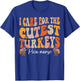 PICU Nurse Thanksgiving Cutest Turkeys Retro Fall Nurse T-Shirt - T-Shirt | Royal