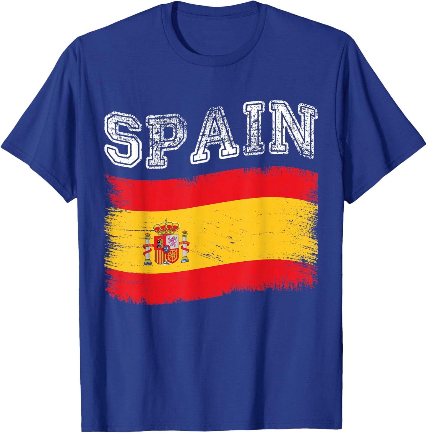 Spanish Flag Tourist Holiday Destination Spain Flag T-Shirt - T-Shirt | Royal