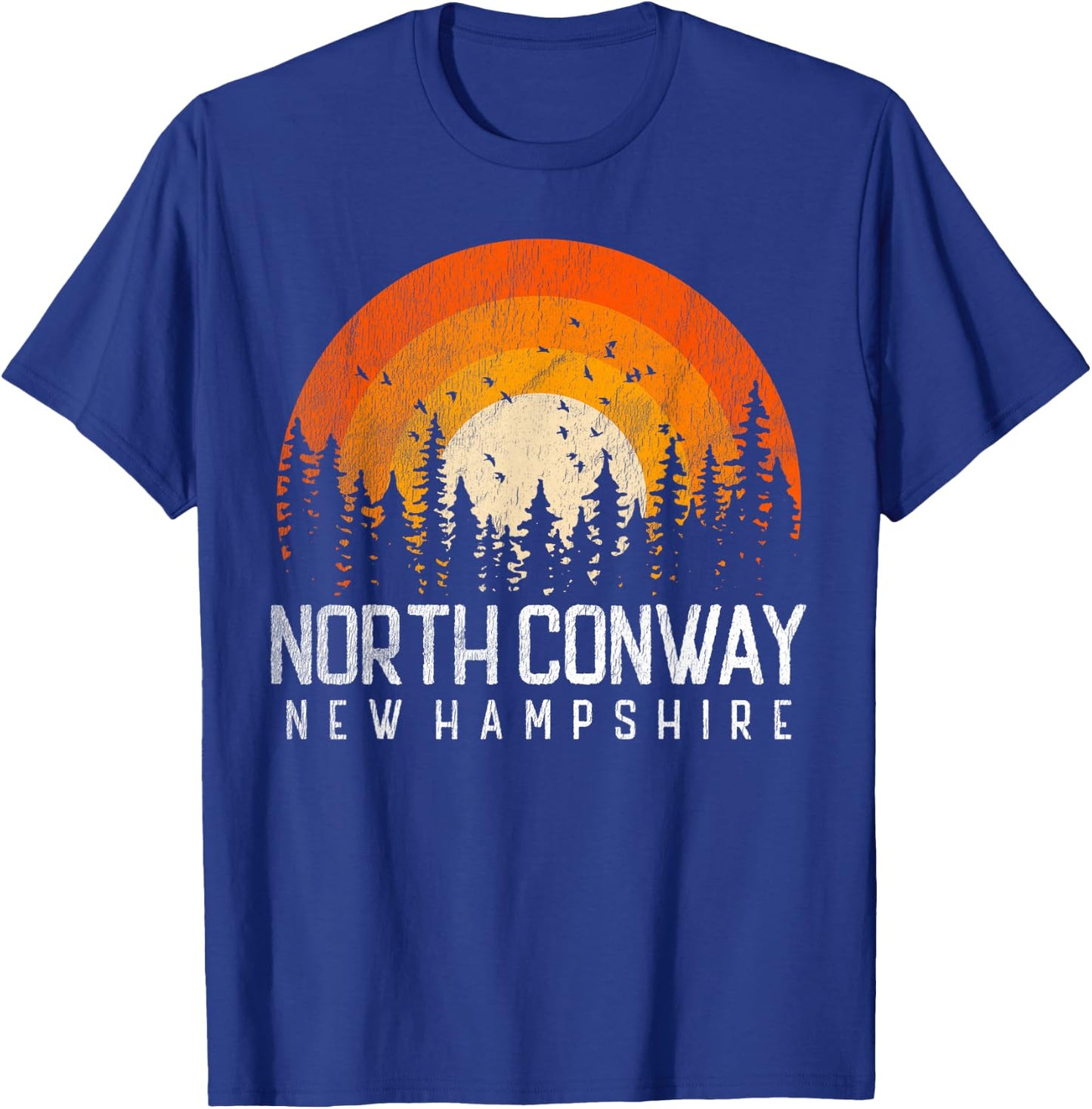 North Conway New Hampshire NH Shirt Vintage 70s 80s Retro T-Shirt - T-Shirt | Royal