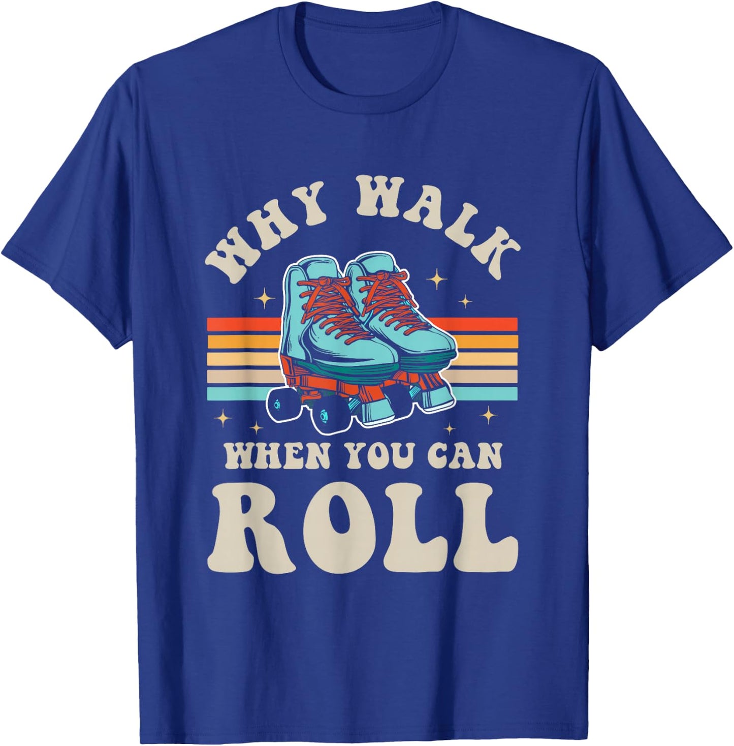 Inline Skating Roller Skating Roller 80s Outfit Inline Skating T-Shirt - T-Shirt | Royal