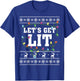 Christmas Shirt Men Women Kids Let's Get Lit Christmas T-Shirt - T-Shirt | Royal