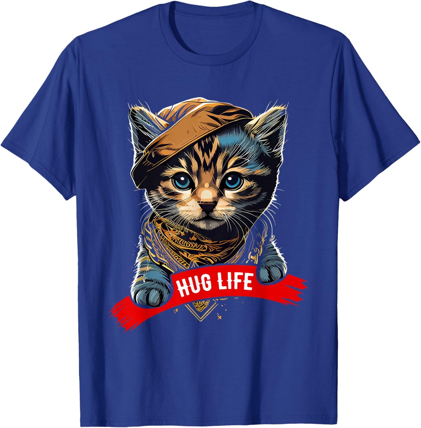 Hug Life Shirt Cat for Animal Shelters Cute Feline T-Shirt - T-Shirt | Royal