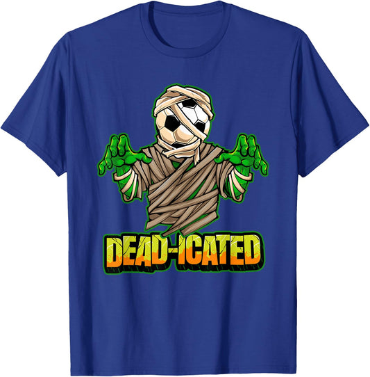 Zombie Soccer Player Scary Soccer Halloween T-Shirt - T-Shirt | Royal