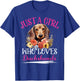 Just A Girl Who Loves Dachshunds Dog Girls T-Shirt - T-Shirt | Royal