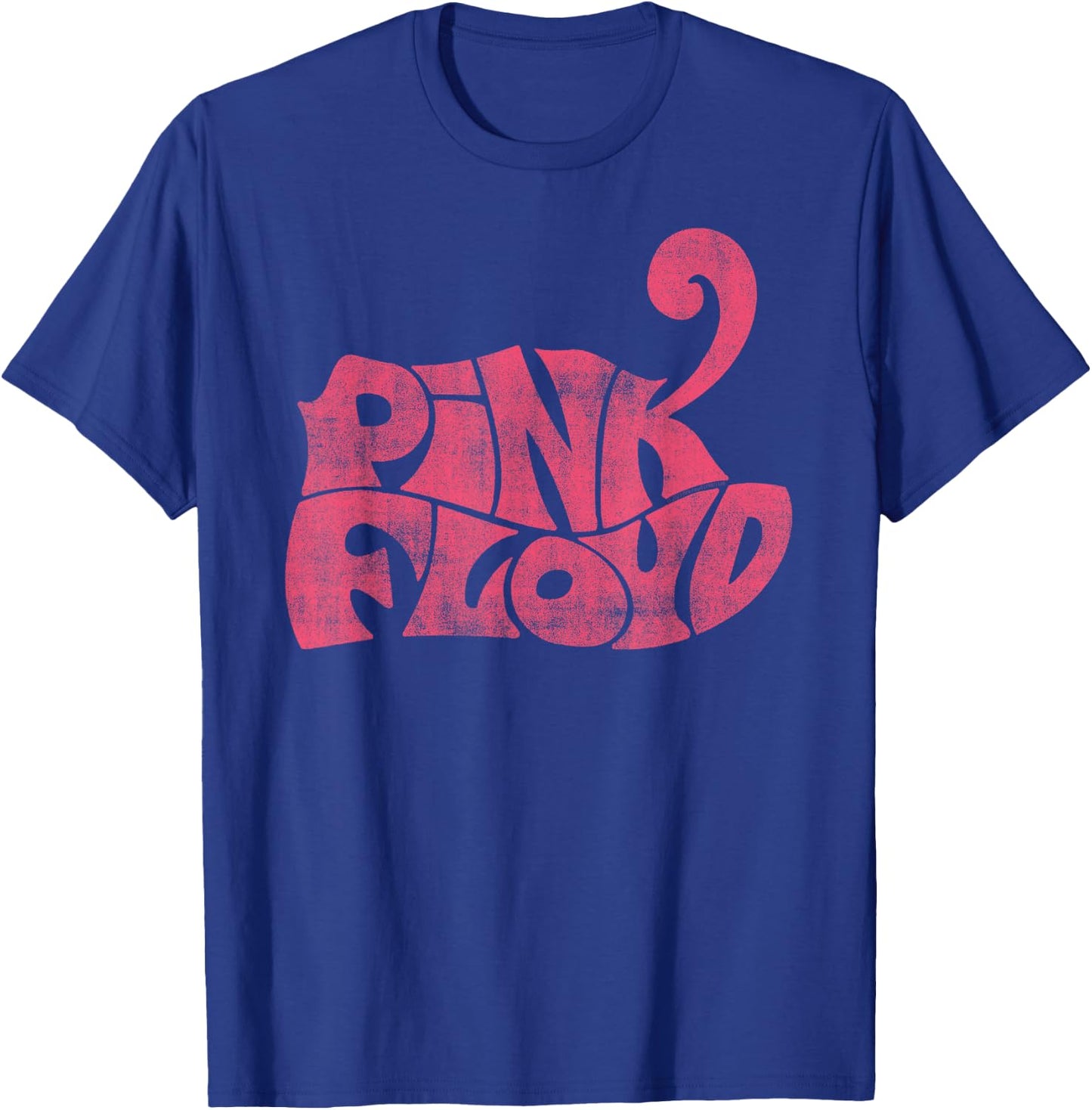 Official Pink Floyd Rock Band Retro Logo Classic Rock Music T-Shirt - T-Shirt | Royal