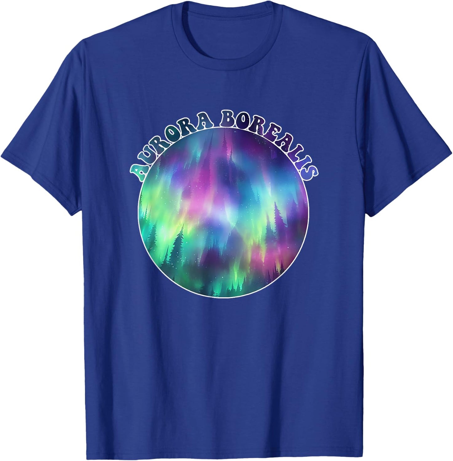 Aurora Borealis Northern Light Souvenir Adults Kids Women T-Shirt - T-Shirt | Royal