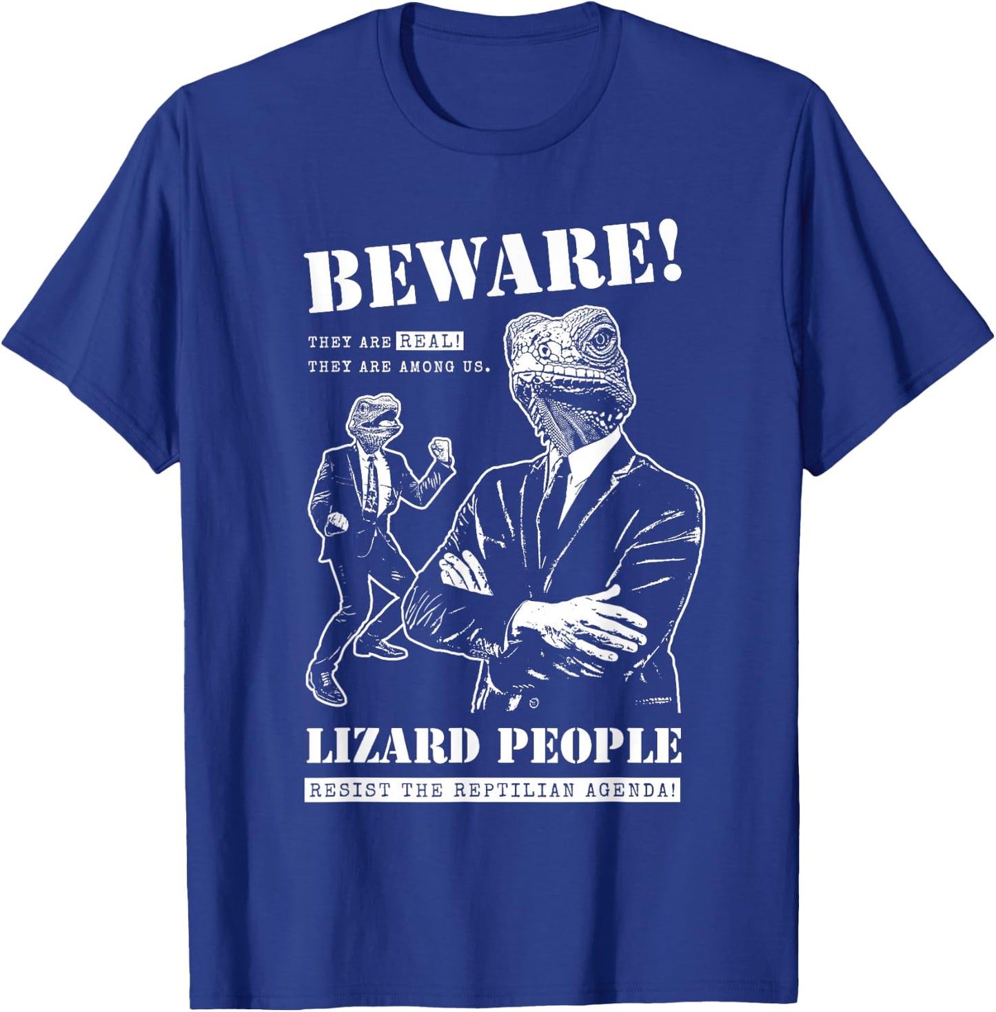 UFO Nerds Lizard People - Women, Sci-Fi & Fantasy Enthusiasts - Black - Small - Short Sleeve T-Shirt - T-Shirt | Royal