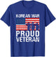 Military Men Women Proud Korean War Veteran T-Shirt - T-Shirt | Royal